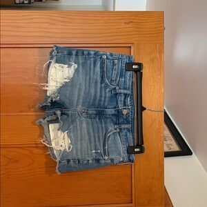 American Eagle Outfitters Ripped Blue Jean Shorts
